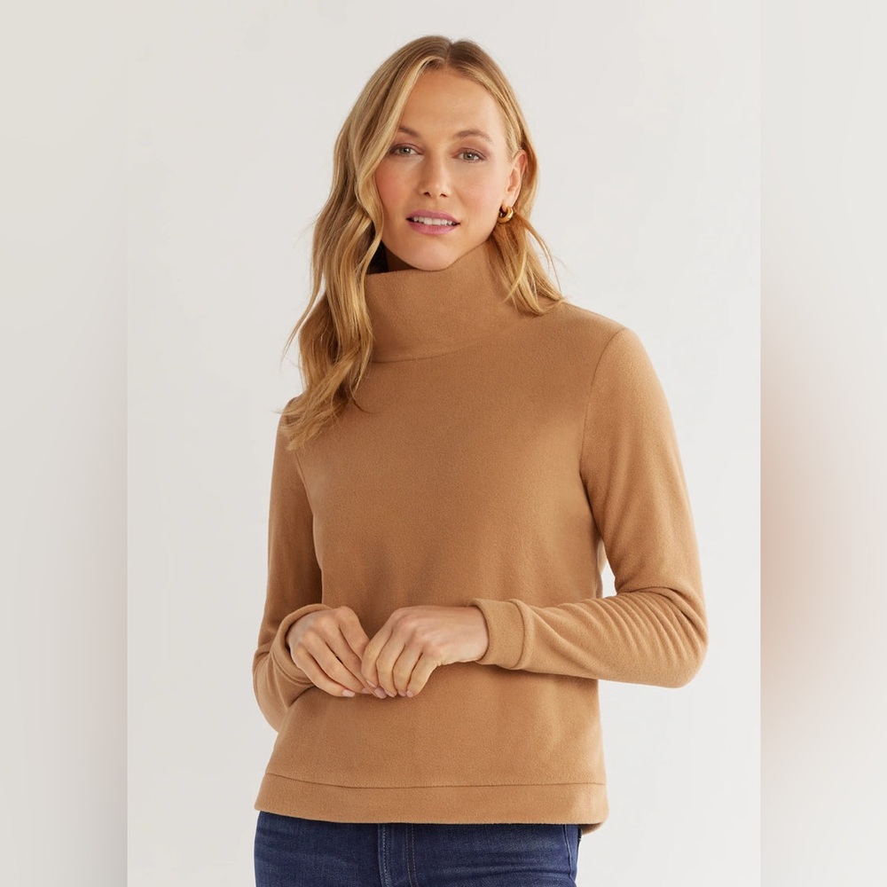 Dudley Stephens Park Slope Turtleneck (Camel)